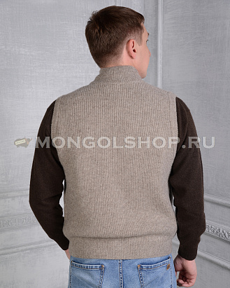 Жилет из шерсти яка на замке 0323011-02